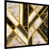 MuchoWow® Gerahmtes Poster Marmor - Gold - Luxus 40x40 cm - Produktbild-Vorschau 1