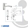 Hansa Polo  kuchyňské baterie s horním ovládáním, otočné, Náhled obrázku produktu 8