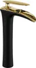 Mexen Lyra miscelatore lavabo alto, nero/oro - 745310-75 Anteprima dell’immagine prodotto 1