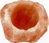 A close-up, top-down view of a pinkish-orange salt lamp candle holder. Anteprima dell’immagine prodotto
