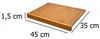 EXCELLENT HOUSEWARE Schneidebrett Nudelbrett 45x35 cm Produktbild-Vorschau 23