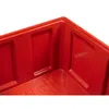 3 Stück Palettenboxen mit Deckel 680l 1200x1000x790 mm Rot  Produktbild-Vorschau 7