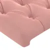 vidaXL Kopfteil mit Ohren Rosa 183x16x118/128 cm Samt - Produktbild-Vorschau 6
