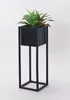 H&S Collection Flowerpot se stojanem kovovou èernou 60 cm Náhled obrázku produktu 15