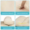 A collage of four images showcasing different features of a sofa bed. Podgląd zdjęcia produktu