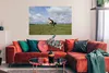 MuchoWow® Poster Kuh - Windmühle - Wolken 120x80 cm - Produktbild-Vorschau 2