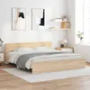vidaXL Bettgestell mit Kopfteil Sonoma-Eiche 180x200 cm Produktbild-Vorschau 2