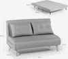 2-Sitzer Schlafsofa skandinavischer Stil aus Stoff Elettra Produktbild-Vorschau 7