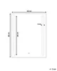 BELIANI Kúpeľňové nástenné zrkadlo závesné 60 x 80 cm Náhľad obrázku produktu 3