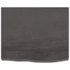 vidaXL Waschtischplatte Dunkelbraun 60x50x2 cm Massivholz Produktbild-Vorschau 3