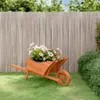 vidaXL Kvetináč na trakaroch 128x45,5x43 cm Masívne jedľové Náhľad obrázku produktu 2