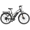 A black electric bicycle is shown against a white background. Produktbild-Vorschau