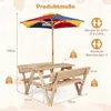 COSTWAY Kindersitzgruppe Outdoor mit Sonnenschirm, Produktbild-Vorschau 3