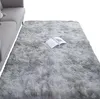 Tapis en peluche, doux, moelleux, à poils longs, gris Voir les images du produit 1
