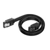 deleyCON 30 cm SATA 3 Kabel Nylon 6 Gbit/s Datenkabel SATA Produktbild-Vorschau 3