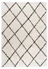Teppich Hochflor - Grand Lines Cremefarben Schwarz Produktbild-Vorschau 1