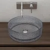 doporro Handwaschbecken, Glas, Grau, 39x39x12cm, Produktbild-Vorschau 2