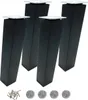 Möbelfüße 25 cm – schwarzer Lack, Schräge 5x5 cm, mit Produktbild-Vorschau 1