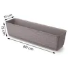 Blumenkasten Balkonkasten 800 mm aus Kunststoff – Farbe Produktbild-Vorschau 2