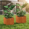 Melko Blumentopf Pflanzkasten Blumenkübel Pflanztrog Holz Produktbild-Vorschau 1