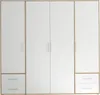 Kleiderschrank Valencia - 206x60x195cm - 4 Türen und 4 Produktbild-Vorschau 1