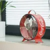 Retro Tischventilator Metall Cola Design 26cm Schreibtisch Produktbild-Vorschau 2