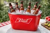 Bud Mini-Eiskübel / Getränkekühler - Budweiser - Rot - Produktbild-Vorschau 3