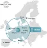 A map of Europe showing the signal range of a DCF77 time signal. Podgląd zdjęcia produktu