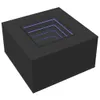 vidaXL LED-salontafel, zwart, 60x60x40 cm, van houtvezel Productafbeelding-voorbeeld 3