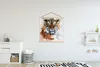 MuchoWow® Textilposter Tiger - Gemälde - Orange 120x120 cm Produktbild-Vorschau 2