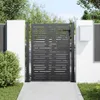 vidaXL Gartentor Schwarz 110 x 130 cm Pulverbeschichteter Produktbild-Vorschau 3