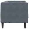 vidaXL Chesterfield-Sofa mit Nackenrollen 2-Sitzer Produktbild-Vorschau 5