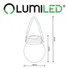 LUMILED sada 6 solárních závěsných luceren 12 cm IP44 3000K Náhled obrázku produktu 7