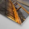Bilder auf glas - Fußgängerbrücke Himmel Wasser - 40x40cm - Produktbild-Vorschau 5