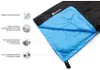 A close-up view of an open sleeping bag, showing its interior and exterior features with descriptive text labels. Produktbild-Vorschau