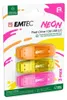 A retail package containing three USB flash drives in neon colors. Náhled obrázku produktu
