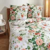 Traumschlaf Feinflanell Bettwäsche Blumen grün 200x220 cm + Produktbild-Vorschau 3