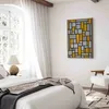 Italienischer Leinwand Leinwandbild - Composition with grid Produktbild-Vorschau 5