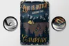 Blechschild Retro 18x12cm life better camp fire Camping Produktbild-Vorschau 2