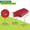 Sonnensegel Rechteck, 2x3m, rot, wasserabweisend Produktbild-Vorschau 3