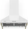A white kitchen range hood is shown against a white background. Náhľad obrázku produktu