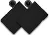 2er Set Waschhandschuhe Waschlappen schwarz 16x21 cm Produktbild-Vorschau 1
