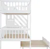 Letto a castello Sweiko con letto estraibile, lettino con Anteprima dell’immagine prodotto 19