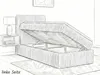 Boxspringbett RALFI 90 x 200 cm (Linke Seit) mit Produktbild-Vorschau 5