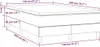 vidaXL Postel Boxspring s matrací Dark Grey 120x200 cm Náhled obrázku produktu 7