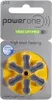 A blister pack of PowerOne hearing aid batteries. Podgląd zdjęcia produktu