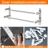 Handtuchhalter Wand aus Edelstahl, glänzend, ausziehbar Produktbild-Vorschau 2