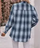 ASKSA Damen Karierte Bluse Casual Oversized Hemdbluse Produktbild-Vorschau 5
