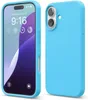 Elago Premium Silikonhülle für iPhone 16 Ozeanblau Produktbild-Vorschau 1