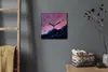 Coloray Uhr auf Leinwand 30x30 cm Wand Uhr Dekoration Produktbild-Vorschau 4